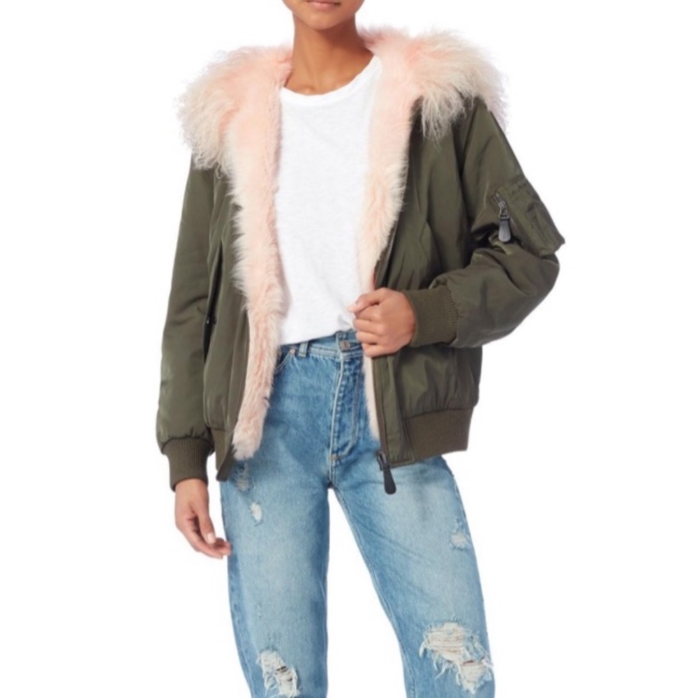 Yves Salomon Army Bomber Jacket